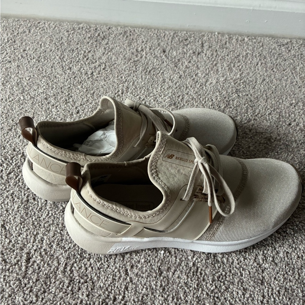 New Balance Cream Athletic Shoes